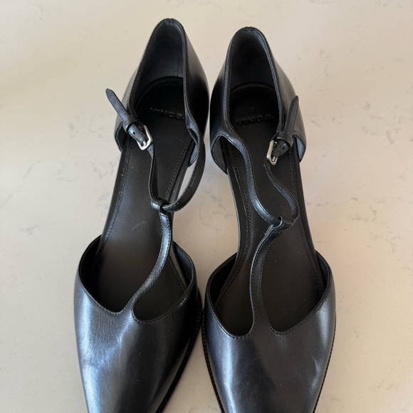 New Vince Chloe pointy toe kitten heel in black size: 6 - Picture 4 of 5